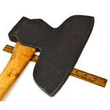 Antique HEWING BROAD AXE Pennsylvania Pattern DANIEL SIMMONS & CO Handle c.1848