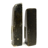 Pair of SHONA AFRICAN SCULPTURES Signed "TAWANDA" MAKORE Zimbabwe CARVED STONE