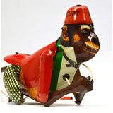 Vintage MECHANICAL TIN TOY "CURT" No. 420 ROPE CLIMBING MONKEY by DBS of Germany