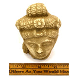 Ancient GANDHARA/GANDHARAN STUCCO HEAD Bodhisattva/Buddha? CARVED STONE Artifact