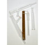 Excellent GLASS LAB EQUIPMENT Lot of 9 WHEATON CHEMISTRY 2-Neck Flask ADAPTERS +