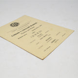 Antique MILITARY REUNION DINNER INVITATION May 2, 1899 COMPANY I, 13TH REGIMENT