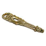 VTG/Antique BRASS/BRONZE ESCUTCHEON XXXXX" Vertical KEYHOLE COVER