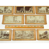 Antique STEREOSCOPE / STEREOGRAPH CARD Lot of 10 CHRISTIAN-RELIGIOUS STEREOVIEWS