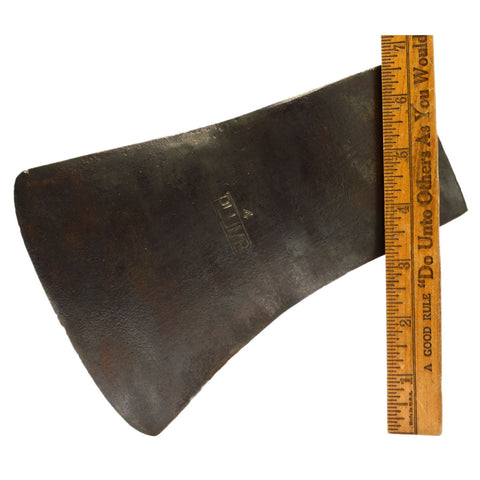 Vintage PLUMB 4 lb. AXE HEAD (Only) HOOSIER PATTERN Logging FELLING Camping RARE