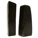 Pair of SHONA AFRICAN SCULPTURES Signed "TAWANDA" MAKORE Zimbabwe CARVED STONE