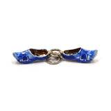 Vintage .925 SILVER BRACELET CHARM Tiny 'WOODEN SHOES' Holland STERLING JEWELRY