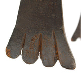 Antique WROUGHT IRON SPRING TONGS by HENRY BOKER German LABORATORY GRABBER TOOL