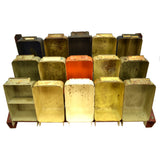 Vintage METAL PARTS BIN RACK 3-Rows, 15 Bins by "SP SYSTEMS INC." of Detroit, MI