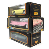 Lot of 3! MAISTO DIECAST CARS 1:18 Scale PINK CADILLAC Studebaker & THUNDERBIRD!