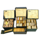 Vintage HR WATCHMAKERS PARTS Lot; 4 Boxes Full! MAINSPRINGS Stems STAFFS Gaskets