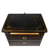 Antique FAIRBANKS CHEST OF DRAWERS Dresser/End Table CAST IRON & WOOD Homemade?