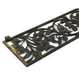 Salvaged CAST IRON CLIMBING ROSES GATE INSERT 44" Grate/Vent Cover WINDOW PANEL+