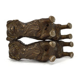 VTG/Antique CAST IRON BOOKENDS 4"x5", 6 lb Pair of Quality TERRIER DOGS Hubley?