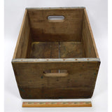 Antique WOOD CRATE "PORT MURRAY DAIRY PRODUCTS" Rare N.J. "PM MILK"  Wooden Box!