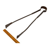 Antique WROUGHT IRON SPRING TONGS by HENRY BOKER German LABORATORY GRABBER TOOL