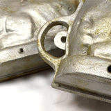 Vintage FIGURAL LAMB CAKE MOLD Lot of 2 CAST ALUMINUM MOLDS Marked "MAL" Easter