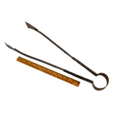 Antique WROUGHT IRON SPRING TONGS by HENRY BOKER German LABORATORY GRABBER TOOL