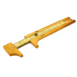 Vintage HR FRANCE 3" CALIPER Rare! WOOD BRASS & BONE Watchmakers INSPECTION TOOL