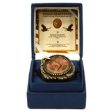 Bradford Exchange 1903 INDIAN HEAD PENNY in Sterling Silver EAGLE RING! Size ~12