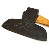 Antique HEWING BROAD AXE Pennsylvania Pattern DANIEL SIMMONS & CO Handle c.1848