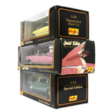 Lot of 3! MAISTO DIECAST CARS 1:18 Scale PINK CADILLAC Studebaker & THUNDERBIRD!