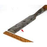 Antique SOCKET CHISEL 2" Beveled Edge "D.R. BARTON" w/ Gorgeous STRIPED HANDLE!!