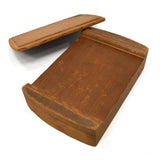 VTG/Antique FOLK ART TRINKET BOX Lidded & Footed FINGER-JOINTED Crude & Unique!!