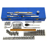 New STANLEY-PROTO 56-Piece SOCKET SET #J52226 (Missing 1) METRIC 3/8" Dr., 12-PT