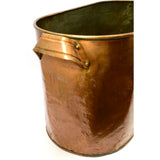 Antique COPPER ROASTING PAN (No Lid) LARGE HANDLED TUB, 11.5 Gallon/44 Liter Pot