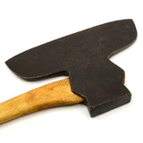 Antique HEWING BROAD AXE Pennsylvania Pattern DANIEL SIMMONS & CO Handle c.1848