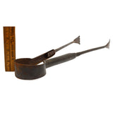 Antique WROUGHT IRON SPRING TONGS by HENRY BOKER German LABORATORY GRABBER TOOL