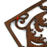 Vintage CAST IRON FLOOR MAT 29"x18" Ornate Boot Scrape DECORATIVE VENT/REGISTER