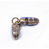 Vintage .925 SILVER BRACELET CHARM Tiny 'WOODEN SHOES' Holland STERLING JEWELRY