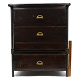 Antique FAIRBANKS CHEST OF DRAWERS Dresser/End Table CAST IRON & WOOD Homemade?