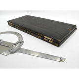 Antique METAL PROTRACTOR by "T. ALTENEDER PHIL'A" Drafting Tool in ORIGINAL CASE