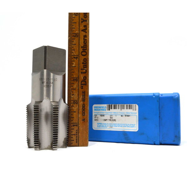 Used Once GREENFIELD INDUSTRIES 1-1/2NPT TPR PIPE TAP No. 895 in Case EDP: 16240