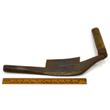 Antique COOPERS CHAMFER DRAW KNIFE by L&I.J WHITE L-Shaped 5" CURVED BLADE c1837