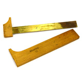 Vintage HR FRANCE 3" CALIPER Rare! WOOD BRASS & BONE Watchmakers INSPECTION TOOL