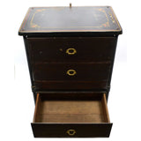 Antique FAIRBANKS CHEST OF DRAWERS Dresser/End Table CAST IRON & WOOD Homemade?