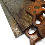 VTG/Antique HENRY DISSTON D-8 WOOD SAW Lot of 2 D8 Saws THUMBHOLE RIP & CROSSCUT
