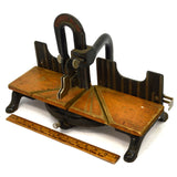 Vintage STANLEY No. 150 MITER BOX Mitre Tool CAST IRON & WOOD Original Japanning
