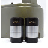 Vintage UNITRON M8F MICROSCOPE w/ W.F. 10X LENSES + Bonus K+E VINYL POUCH / BAG