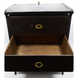 Antique FAIRBANKS CHEST OF DRAWERS Dresser/End Table CAST IRON & WOOD Homemade?