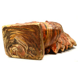 Vintage INDIAN CHIEF BUST-HEAD STATUE Mission Swirl LAYERED CLAY & RESIN 36 lbs!