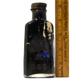 Vintage ACE OF SPADES 3.5oz SHOE POLISH BOTTLE (empty) w/ ORIGINAL CAP Patina!!