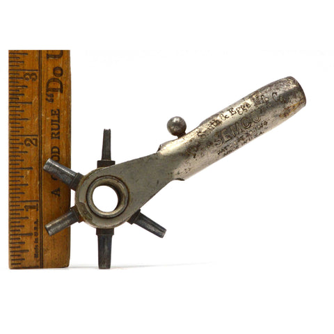 Vintage "SEMCO" LEATHER PUNCH TOOL by "THE SMITH & EGGE MFG. CO." Pat. Oct. 1914