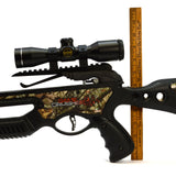 Never Fired! BARNETT "GAME CRUSHER" CROSSBOW w/ 3 Headhunter Arrows & 4X32 SCOPE