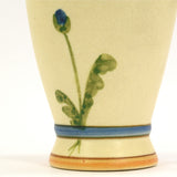 Antique WELLER POTTERY "BONITO" VASE 6" Hand-Painted BLUE FLOWER Artist Signed!