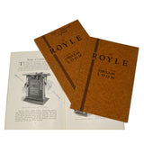 Antique MACHINIST PROMOTIONAL BOOKS Industrial Ephemera "JOHN ROYLE" Book Lot